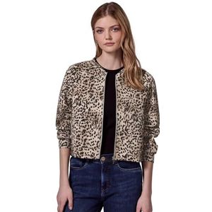 Street One Studio Dames Blouson - Leopatroon - Bruin