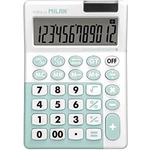 MILAN® rekenmachine 12 cijfers, uitgave + (turquoise)