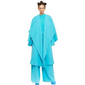 CHAOUICHE Westernjas, wol, turquoise, maat M, Turkoois Blauw, M