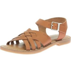 Kickers - Ladora - Platte Damessandalen - Camel