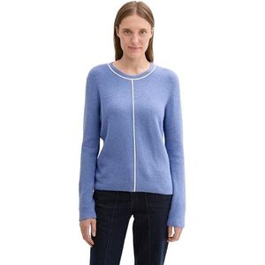 TOM TAILOR Trui  blauw / wit