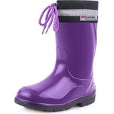 Ladeheid - LA-972 - Rubberen Regenlaarzen - Paars/Zwart