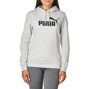PUMA Heren Essentials Logo Fleece Hoodie Hooded Sweatshirt, Lichtgrijs Heather, L