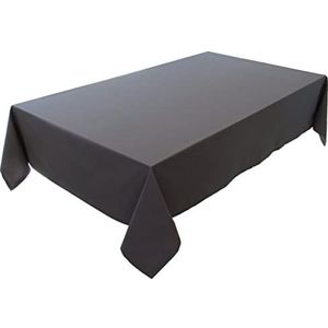 Hoogwaardig tafelkleed tafellinnen uit 100% katoen collectie concept, kleur en grootte naar keuze (tafelkleed - 150x300cm, basalt grijs)