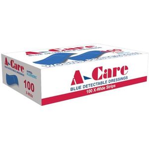 Standard Blue Plasters - 70 x 25mm. Hoeveelheid doos: 100. Kleur van het product: Blauw