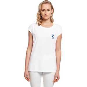 Mister Tee - A S Club Ladies Extended Shoulder Tee - T-shirt - Wit