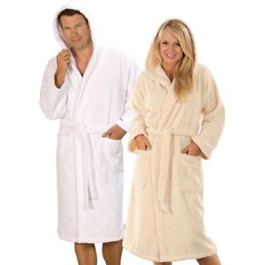 opal 0482101009 Dyckhoff 1x badjas met capuchon maat M 009, wit