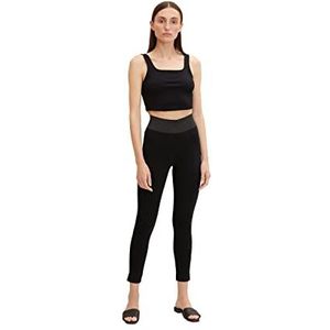 TOM TAILOR Dames Basic legging 1032653, 14482 - Deep Black, 34W / 28L