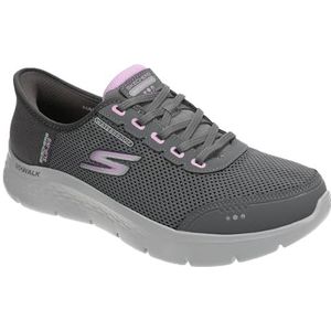 Skechers - Go Walk Flex - Sneaker - Houtskool - Slip-Ins 100% Waterdichte Mesh Lace-Up
