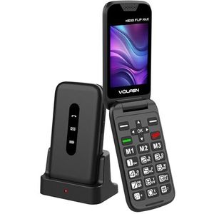 Volfen - Nexo Flip MAX - Mobiele Telefoon - Zwart - USB-C - Grote Toetsen
