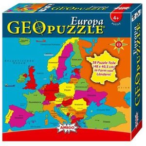 Amigo 00380 - Geopuzzel - Europa, 58 delen