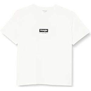 Wrangler T-shirt met logo voor heren, off-white, L