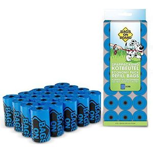Bags on Board Hondenpoepzakjes, Sterke, lekvrije hondenpoepzakjes, 315 Blauwe Tassen