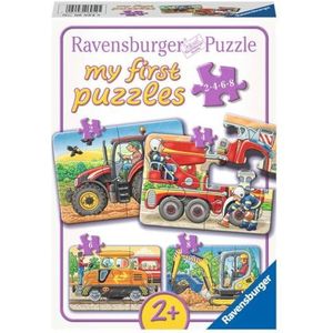 4 Puzzels op het Werk (2-4-6-8 stukjes)