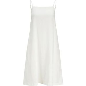 JACK & JONES JXBREEZE Summer SL Short Dress WVN SN, Blanc De Blanc, M