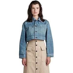 G-STAR RAW Dames Cropped Denim Jas, Blauw (Antique Faded Moonlit Ocean D318-D869), XXL, Blauw (Antique Faded Moonlit Ocean D318-d869), XXL