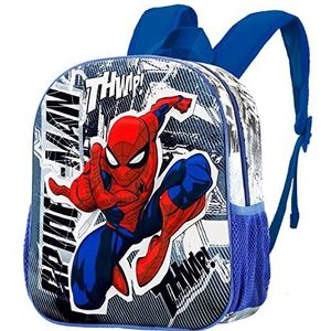 Spiderman Jumping-Kleine 3D-rugzak, grijs, grijs, kleine 3d backpack jumping