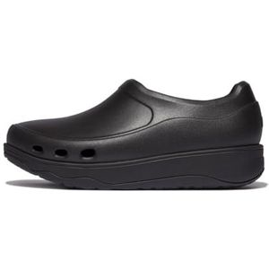 Fitflop Dames werk hoogwaardige professionele klompen schoen, Zwart, 42 EU