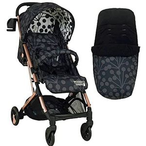 Cosatto Woosh 3 lichte kinderwagen vanaf de geboorte tot 25 kg, eenvoudig op te vouwen, compact, telescopische handgreep, boodschappenmand, bekerhouder en regenbescherming (Lunaria Blush)