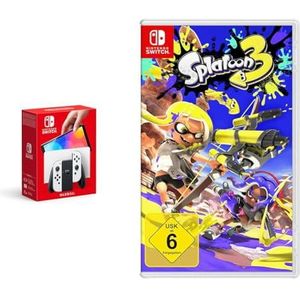 Nintendo Schakelconsole (OLED-model) wit & NIN Splatoon 3 06
