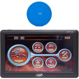 GPS-navigatiesysteem PNI L807 PLUS 7 inch scherm, 800 MHz, 256 MB DDR, 8 GB met sticky pad blauw inbegrepen
