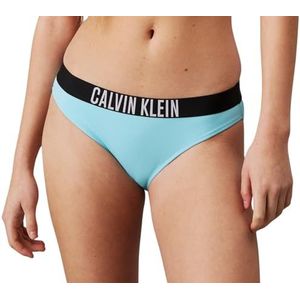 Calvin Klein Bikini-print slip voor dames, Blauwe Punch, XL