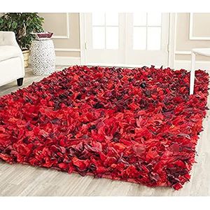 Safavieh Shaggy tapijt, SG951, handgetuft polyester modern 5' x 8' rood/multi