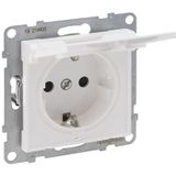 LEGRAND, SEANO 765123 Geaard stopcontact met verhoogde aanraakbeveiliging en klapdeksel IP21, steekklemmen, 16 A, 250 V, kleur: ultrawit