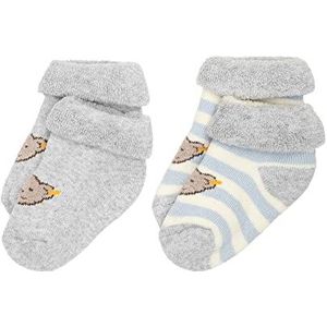 Steiff - Basic - Babysokken - Celestial Blue - 2 Stuks - GOTS Uniseks