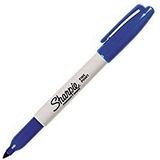 Sharpie Fine Point Fijne kant blauw - permanente marker (blauw, fijne punt, veel, fijn, metaal, papier, kunststof)