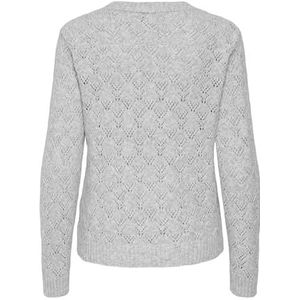 Jacqueline de Yong - Jdyamanda Life - Trui - Light Grey Melange - Dames