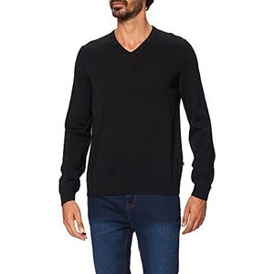 Maerz Heren V-hals Merino Superwash pullover, zwart, 48