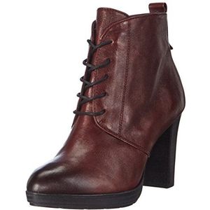 s.Oliver 25108 Combat Boots voor dames, Rood Bordeaux Metal 551, 39 EU