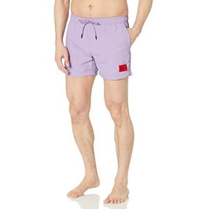 HUGO Heren vierkant logo zwembroek, medium sering, XL, Medium seringkleuren, XL