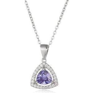 Sanetti Inspirations"" Amethysts Love Necklace