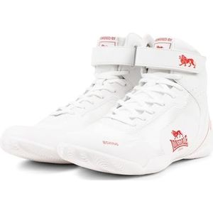 Lonsdale Unisex RUFFORD boksschoenen, wit rood, 45 EU, wit, rood, 45 EU