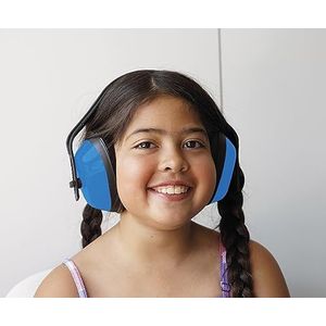 TimeTEX - Gehoorbescherming voor kinderen ""Auris Plus"" blauw | Robuuste, traploos verstelbare en inklapbare gehoorbescherming | Inhoud: 1x gehoorbescherming afmetingen ca. 11 x 8 cm