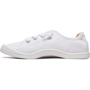 Roxy Women's Bayshore Slip On Sneaker Shoe, White, 8.5