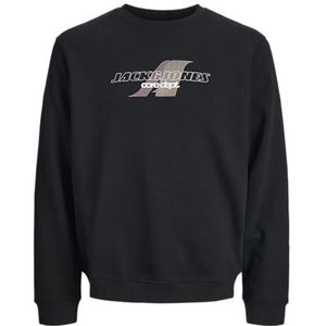 JACK & JONES Jcotier Print Sweat Crew Neck Sn Mni, zwart, 116
