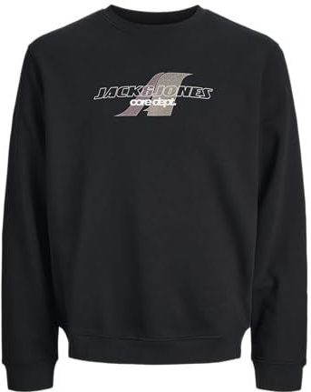 JACK & JONES Jcotier Print Sweat Crew Neck Sn Mni, zwart, 116