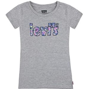 Levi's Kids Meisje Lvg ss Poster Logo T-shirt, Licht Grijsheide, 3 Jaren