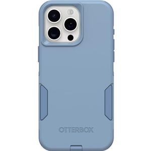 OtterBox iPhone 15 Pro MAX (alleen) Commuter Series Case - CRISP DENIM (blauw), slank en stevig, zakvriendelijk, met poortbescherming