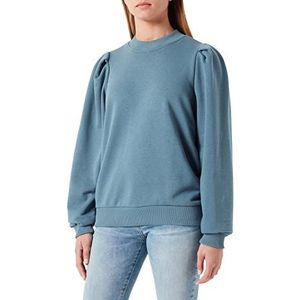 Minus Women's Mika Long Sleeve Sweat Sweatshirt, Stone Blue, XXL