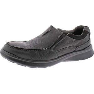 Clarks Cotrell-vrije instappers voor heren, Zwart Olieachtig Leer, 7.5 UK Wide