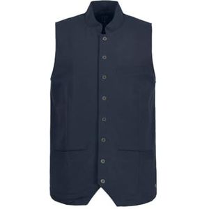JP 1880 Heren grote maten grote maten Menswear L-8XL vest, klederdracht, sweat, opstaande kraag, borduurwerk 806778, Donkerblauw, XXL