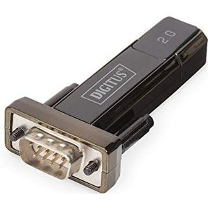 DIGITUS USB naar seriële adapter - RS232 converter - USB 2.0 Type-A naar DSUB 9M - PL2303GT chipset - Incl. 80 cm kabel