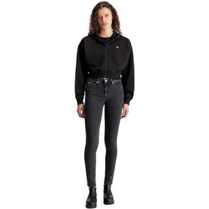 Calvin Klein Jeans Ck Embro Badge Zip-Through Zwaargewicht Throughs, zwart, L