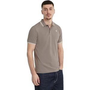 G-Star RAW Dunda Slim Stripe Poloshirt, grijs (Rock Ridge D17127-5864-g294), L