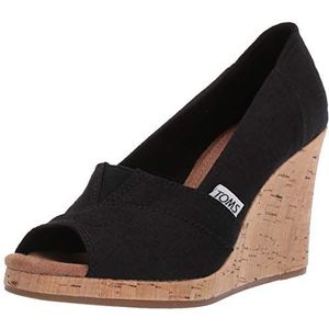 TOMS Klassieke sleehak voor dames, Zwart, 38.5 EU