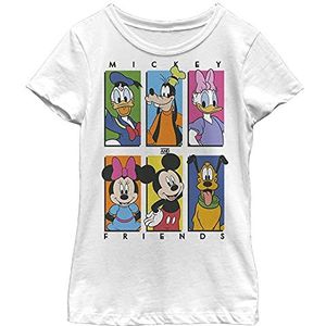 Disney Mickey & Friends Character Panel Red Girls T-shirt, Weiß, XS